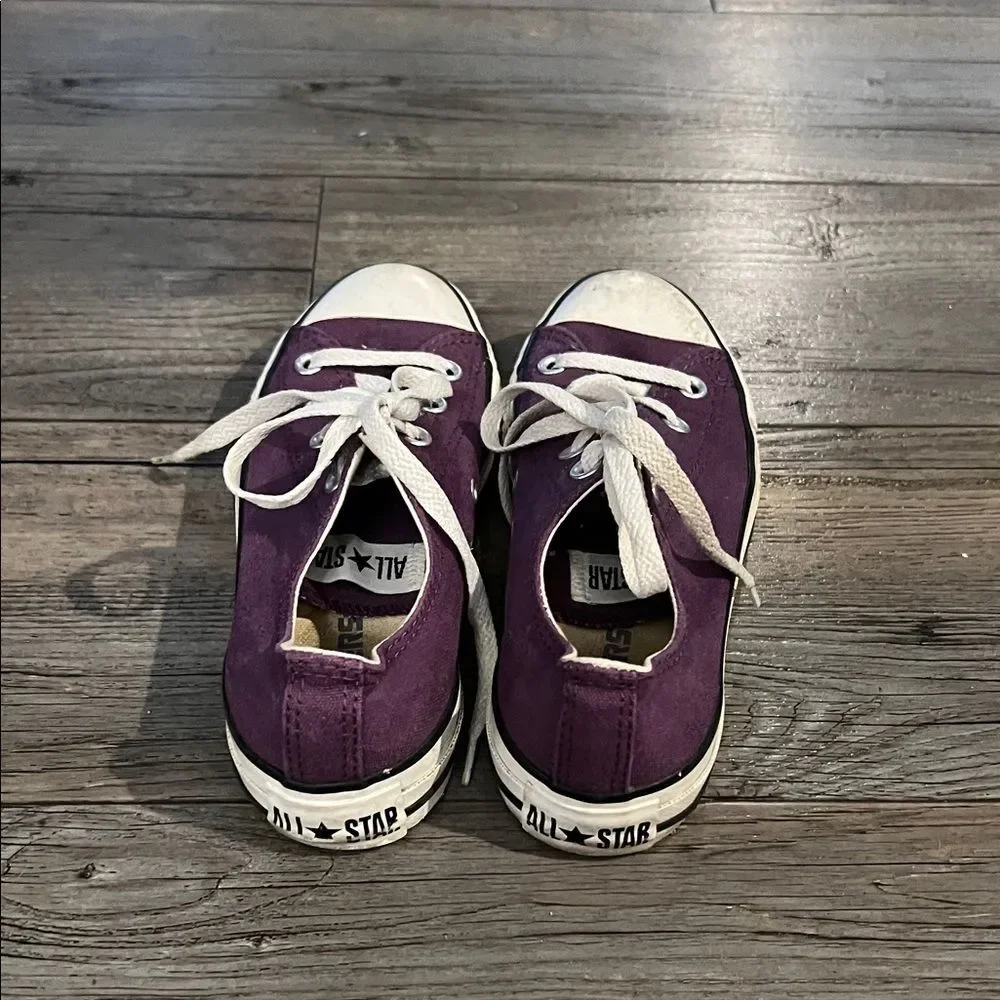 Converse Kids Purple and White Sneakers